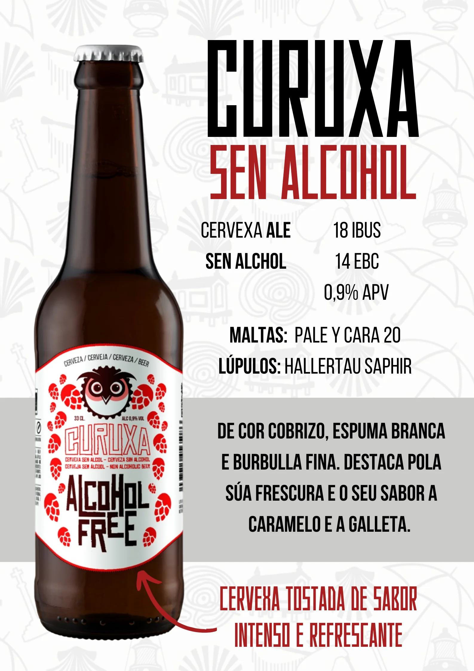 curuxa sen alcohol ficha galicianbrew cervezas artesanas